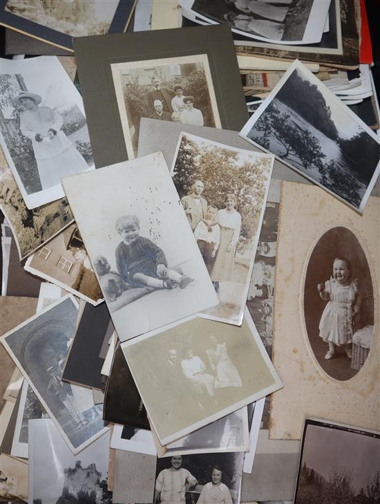 A collection of family photographs